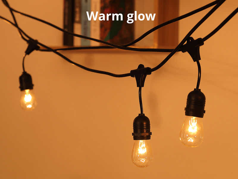 Suspended Socket Festoon Lights with Tungsten Bulbs - 22 m