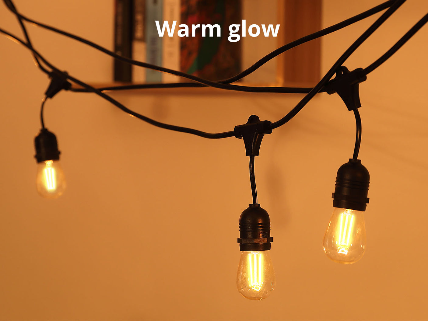 Suspended socket festoon light S14 12M LED