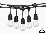 Suspended Socket Festoon Lights with Tungsten Bulbs - 22 m
