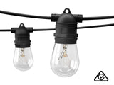 Fixed Socket Festoon Light S14 27M Tungsten