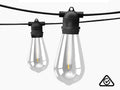 Fixed Socket Festoon Lights with ST64 LED Bulbs - 22 m