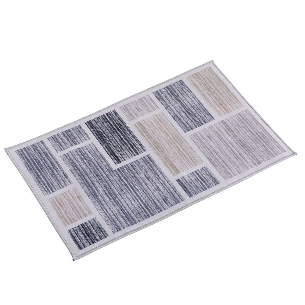 DS NA Floor Rug 50X80cm Doormat Soft Velvet Non-Slip Bath Mat Small Modern