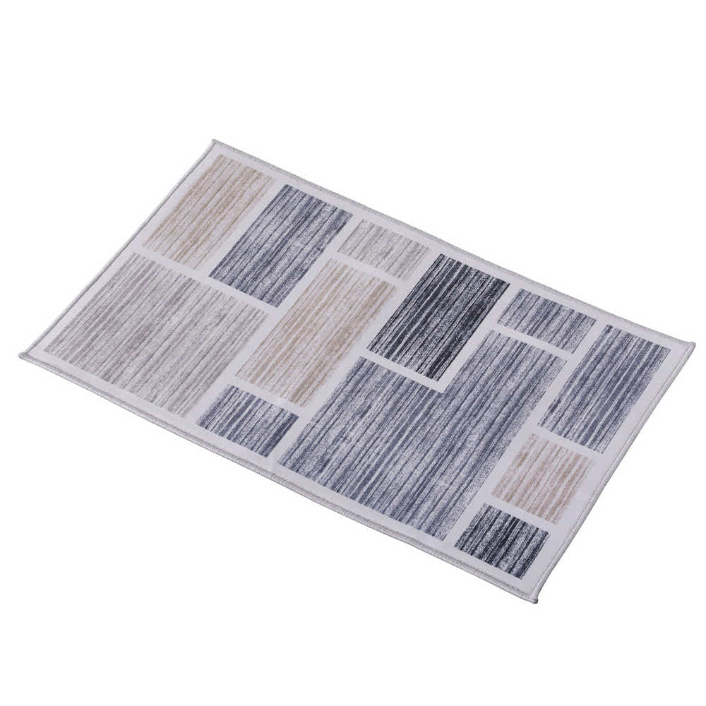 DS NA Floor Rug 50X80cm Doormat Soft Velvet Non-Slip Bath Mat Small Modern