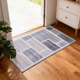 DS NA Floor Rug 50X80cm Doormat Soft Velvet Non-Slip Bath Mat Small Modern