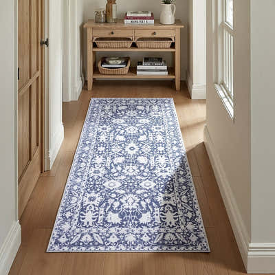 DS NA Artiss Hallway Runner Rug 80x180cm Soft Velvet Washable Modern Kitchen Mat