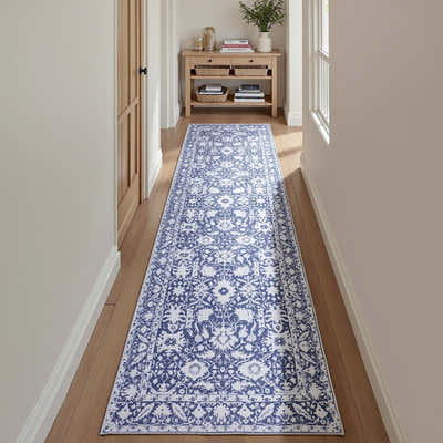 DS NA Artiss Hallway Runner Rug 80X300cm Soft Velvet Washable Modern Kitchen Mat