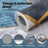DS NA Artiss Washable Floor Rug 200X290cm Large Geometric Area Floor Carpet