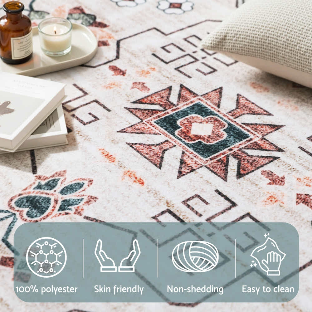 DS NA Artiss Washable Floor Rug 240X340cm Large Area Modern Living Room Carpet