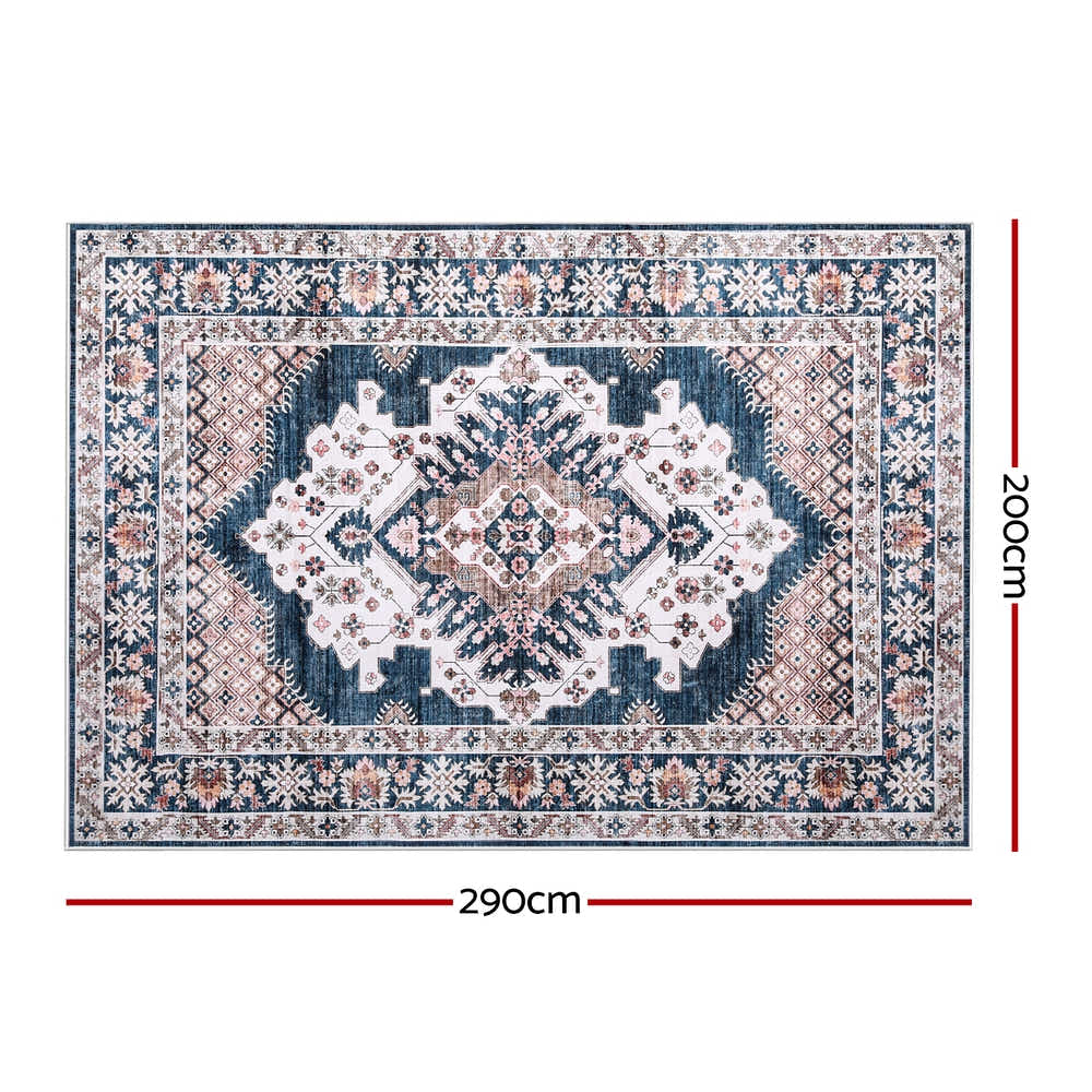 DS NA Artiss Floor Rug 200X290cm Large Washable Persian Area Living Room Carpet