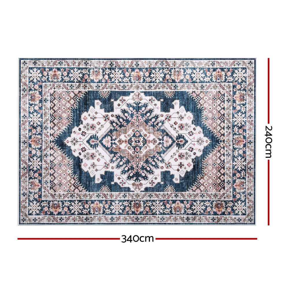 DS NA Artiss Floor Rug 240x340cm Large Washable Persian Area Living Room Carpet
