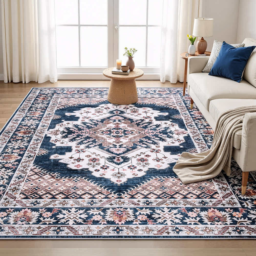 DS NA Artiss Floor Rug 240x340cm Large Washable Persian Area Living Room Carpet