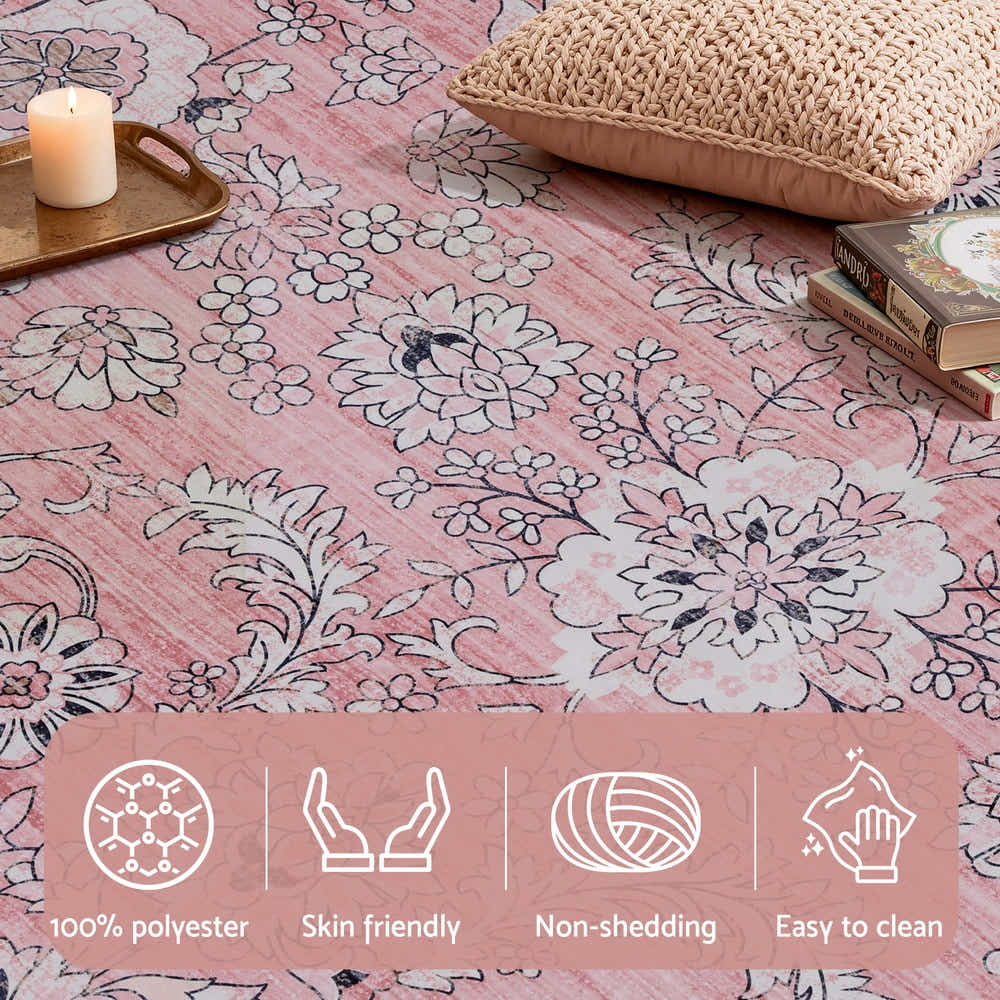 DS NA Artiss Floor Rug 240X340cm Large Washable Area Vintage Living Room Carpet