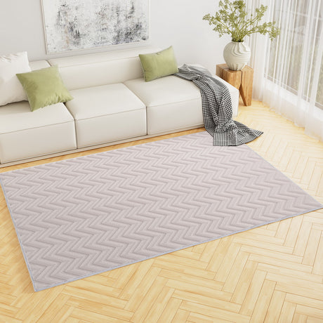 DS NA Artiss Rug 160x230cm Area Rug Washable Mat Large Carpet Microfiber Ripple