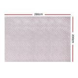 DS NA Artiss Rug 200x290cm Area Rug Washable Mat Large Carpet Microfiber Ripple