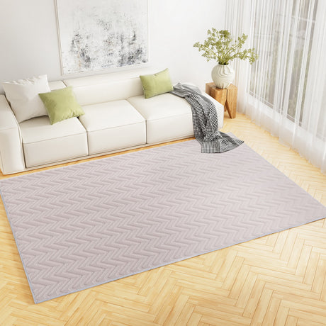 DS NA Artiss Rug 200x290cm Area Rug Washable Mat Large Carpet Microfiber Ripple