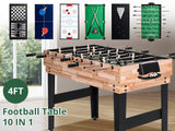 4ft 10in1 Multi-function Foosball Table