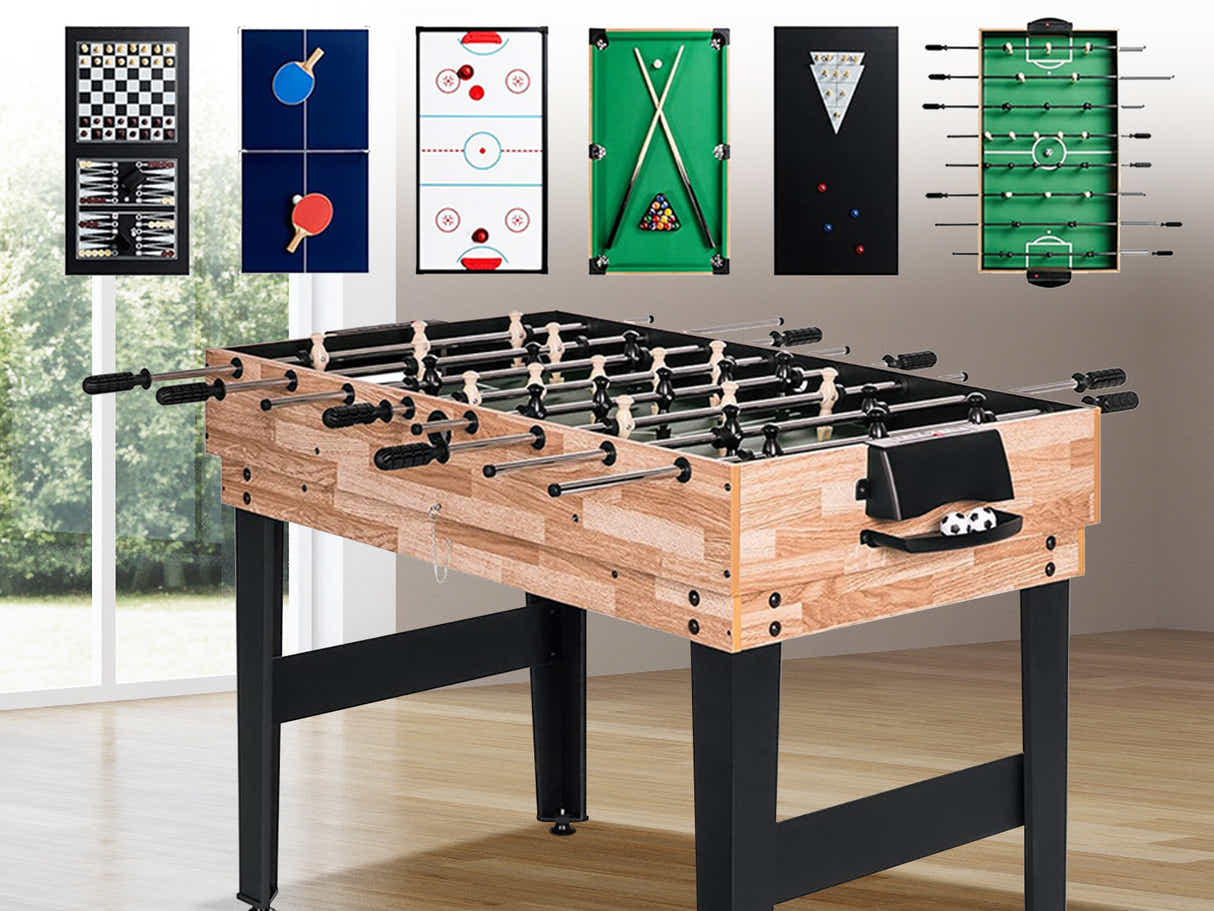 10-in-1 Multi-function Foosball Table - 4 Ft