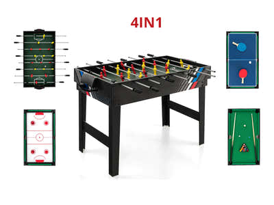 4-in-1 Multi-function Foosball Table - 4 Ft