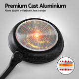 DS NA 5-Star Chef Non Stick Frying Pan Cast Aluminium Steak Skillet BBQ 30cm