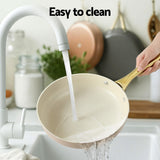 DS NA 5-star Chef Frying Pan 3PCS Shades Frypan Set Ceramic Coating Multi Colour