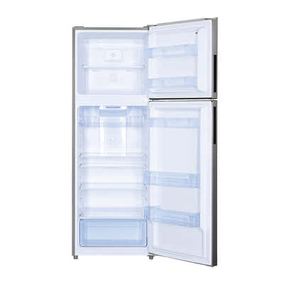 T Parmco 362L Silver Top Mount Fridge Freezer