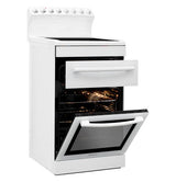 T Parmco FREESTANDING STOVE 54CM WHITE CERAMIC