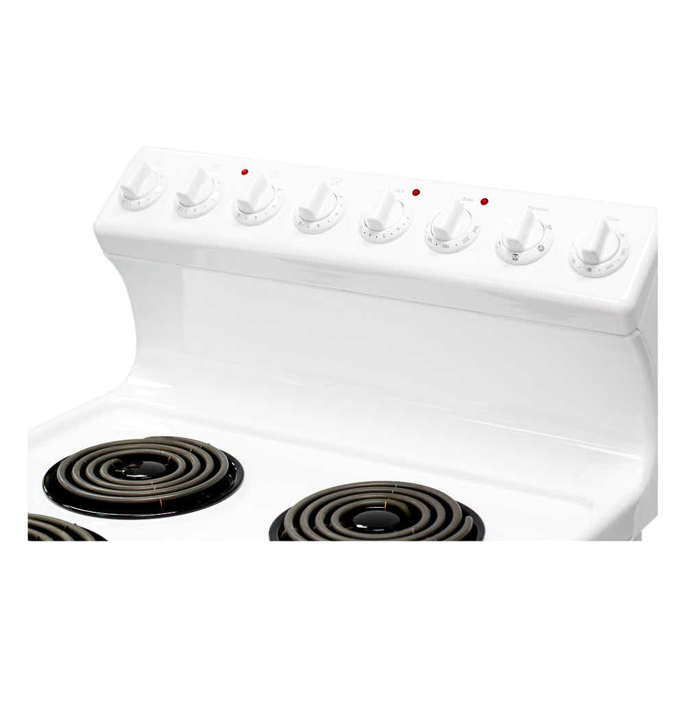T Parmco FREESTANDING STOVE 54CM WHITE RADIANT