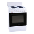 T Parmco FREESTANDING STOVE 60CM WHITE PLATE 4FUNCTION