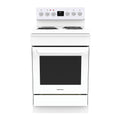 T Parmco FREESTANDING STOVE 60CM WHITE RADIANT 4FUNCTION