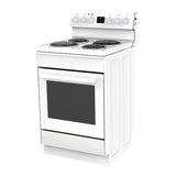 T Parmco FREESTANDING STOVE 60CM WHITE RADIANT 4FUNCTION