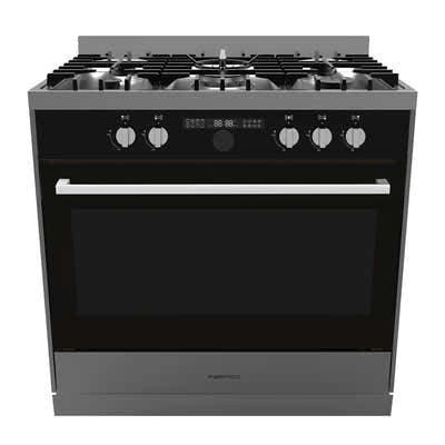 T Parmco FREESTANDING STOVE 900MM STAINLESS CERAMIC