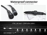 Fixed Socket Festoon Light S14 27M Tungsten