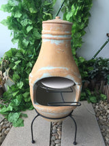 Clay Pizza Oven with Stand & Grill