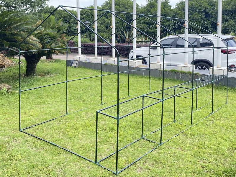 PE Mesh Walk-In Greenhouse - 1.9m x 3.64m