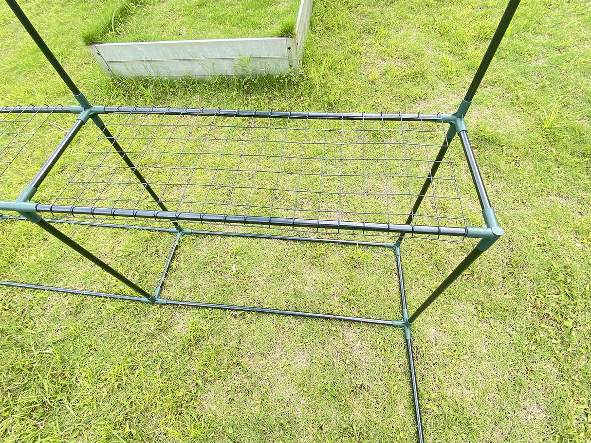 PE Mesh Walk-In Greenhouse - 1.9m x 3.64m