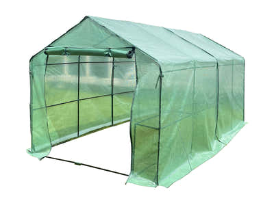 PE Mesh Walk-In Greenhouse - 1.9m x 3.64m