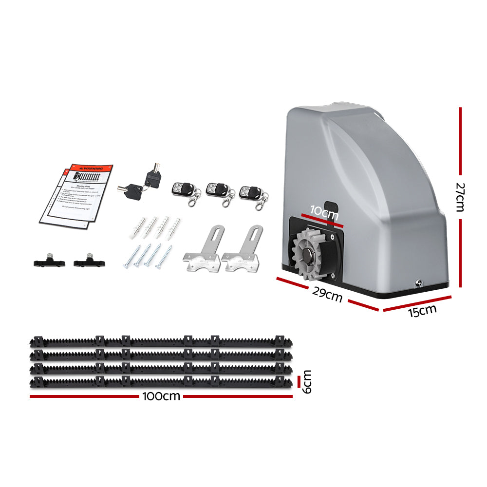 DS NA Lockmaster Automatic Sliding Gate Opener Kit 4M 800KG