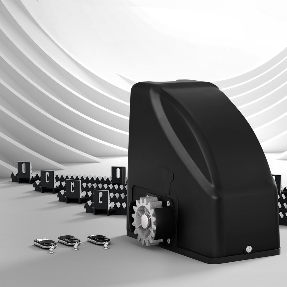DS NA Automatic Sliding Gate Opener Kit Electric 4M 600KG 3 Control Remotes