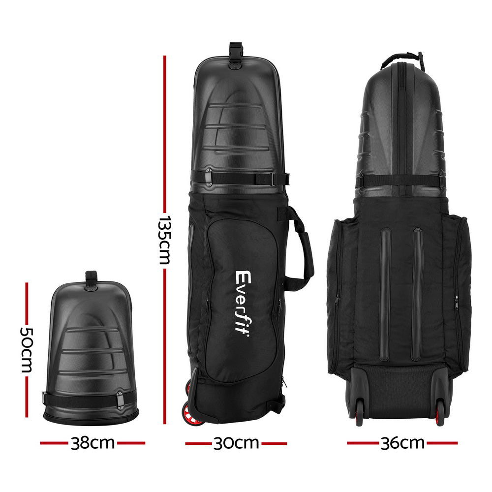 Everfit Golf Travel Bags for Airlines with Wheels Golf Clubs Hard Case Fo