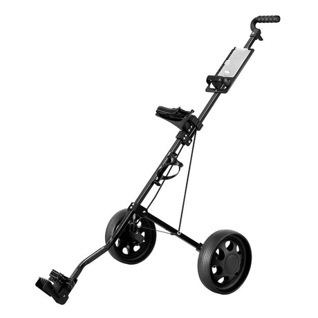 DS NA Golf Buggy Quick Folding Trolley Golf Cart Trolley 2 Wheels Cup Holder