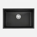 Granite Composite Sink 7045 Black with Overflow