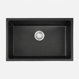 Granite Composite Sink 7045 Black with Overflow