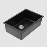 Granite Composite Sink 7045 Black with Overflow