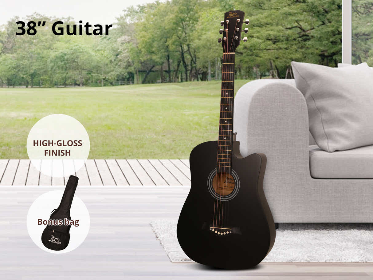 38'' Acoustic Guitar - Black