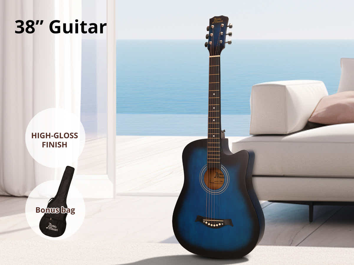 DS 38'' Acoustic Guitar - Blue