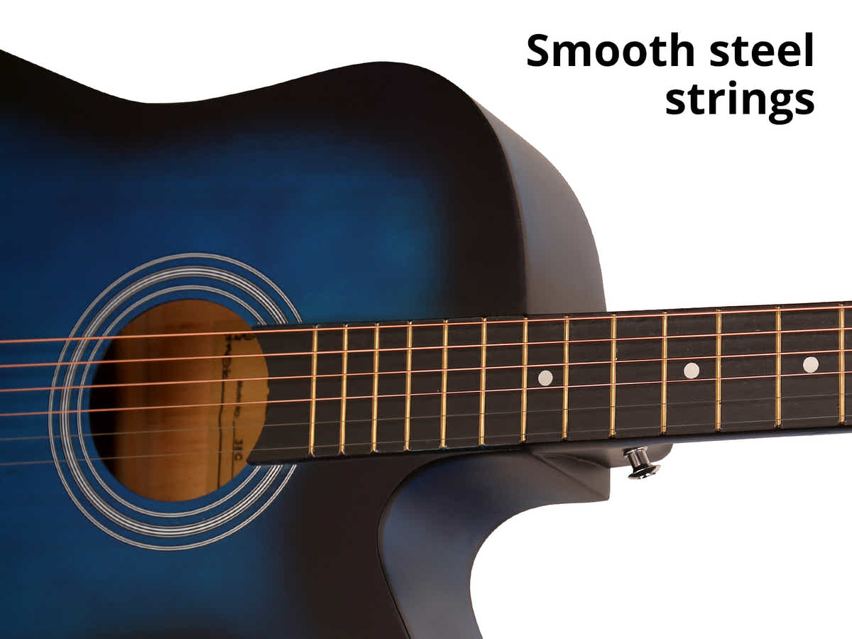 DS 38'' Acoustic Guitar - Blue