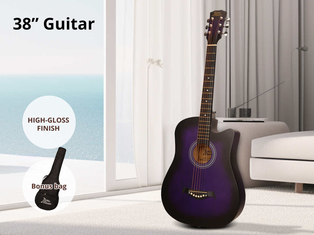 38'' Acoustic Guitar - Purple