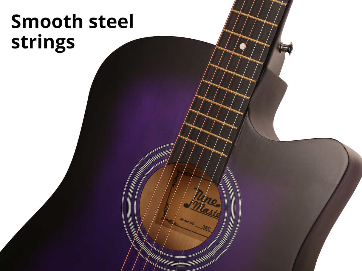 38'' Acoustic Guitar - Purple
