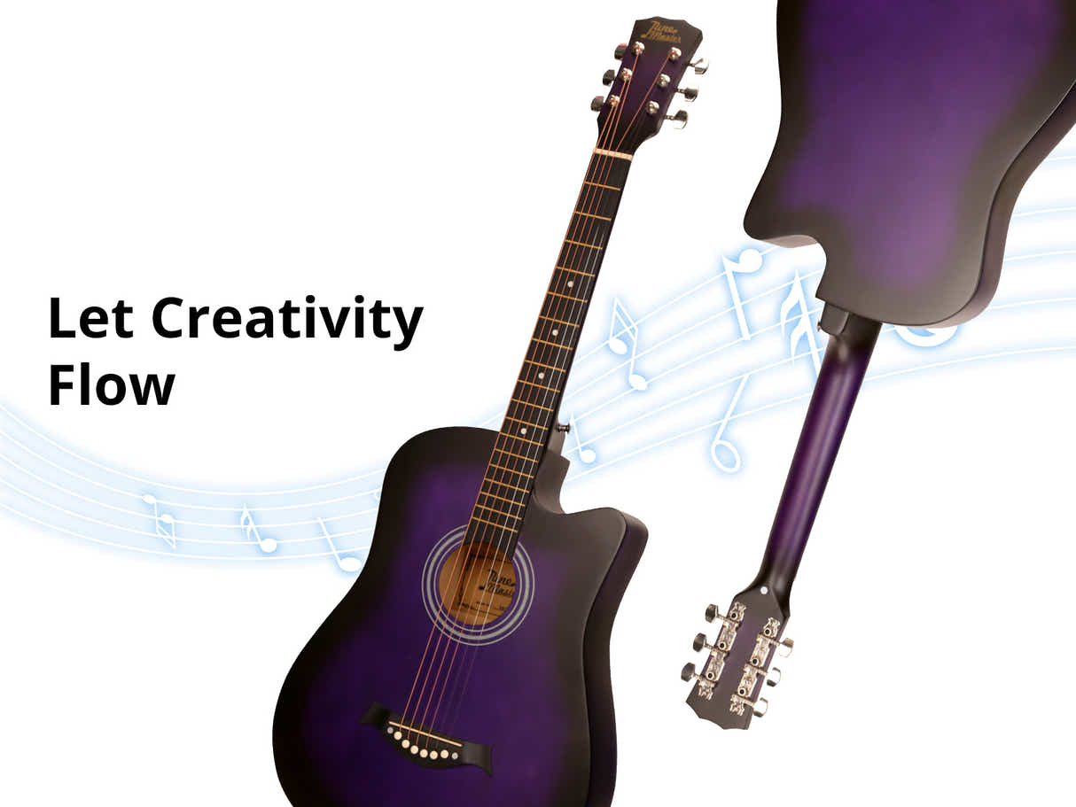 38'' Acoustic Guitar - Purple