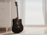 DS 41'' Acoustic Guitar Black Color